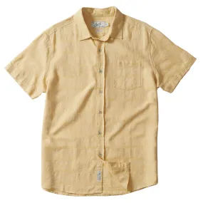 Outback Linen Cotton Dobby Shirt - New Wheat