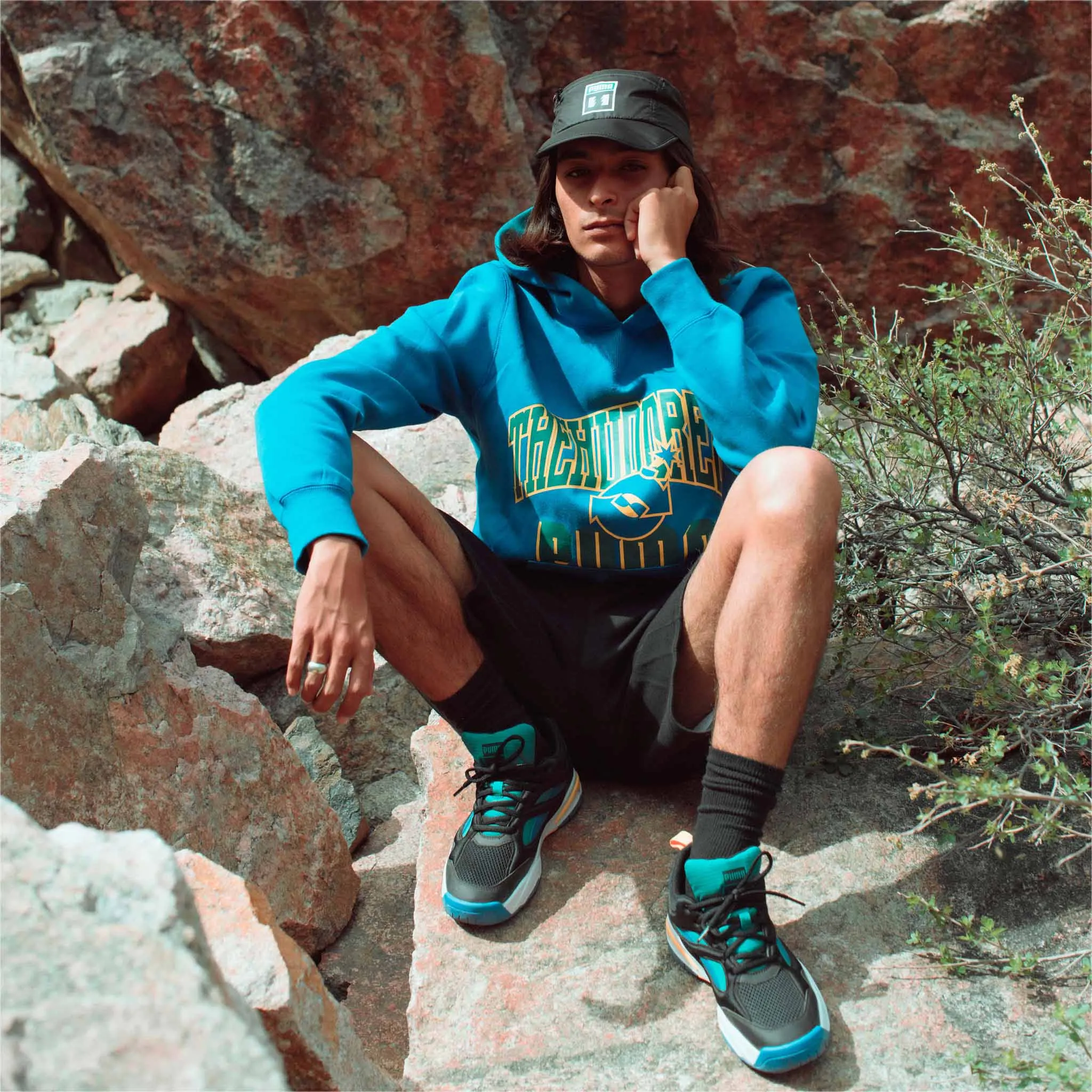 Puma x THE HUNDREDS Reversible Hoodie Blue