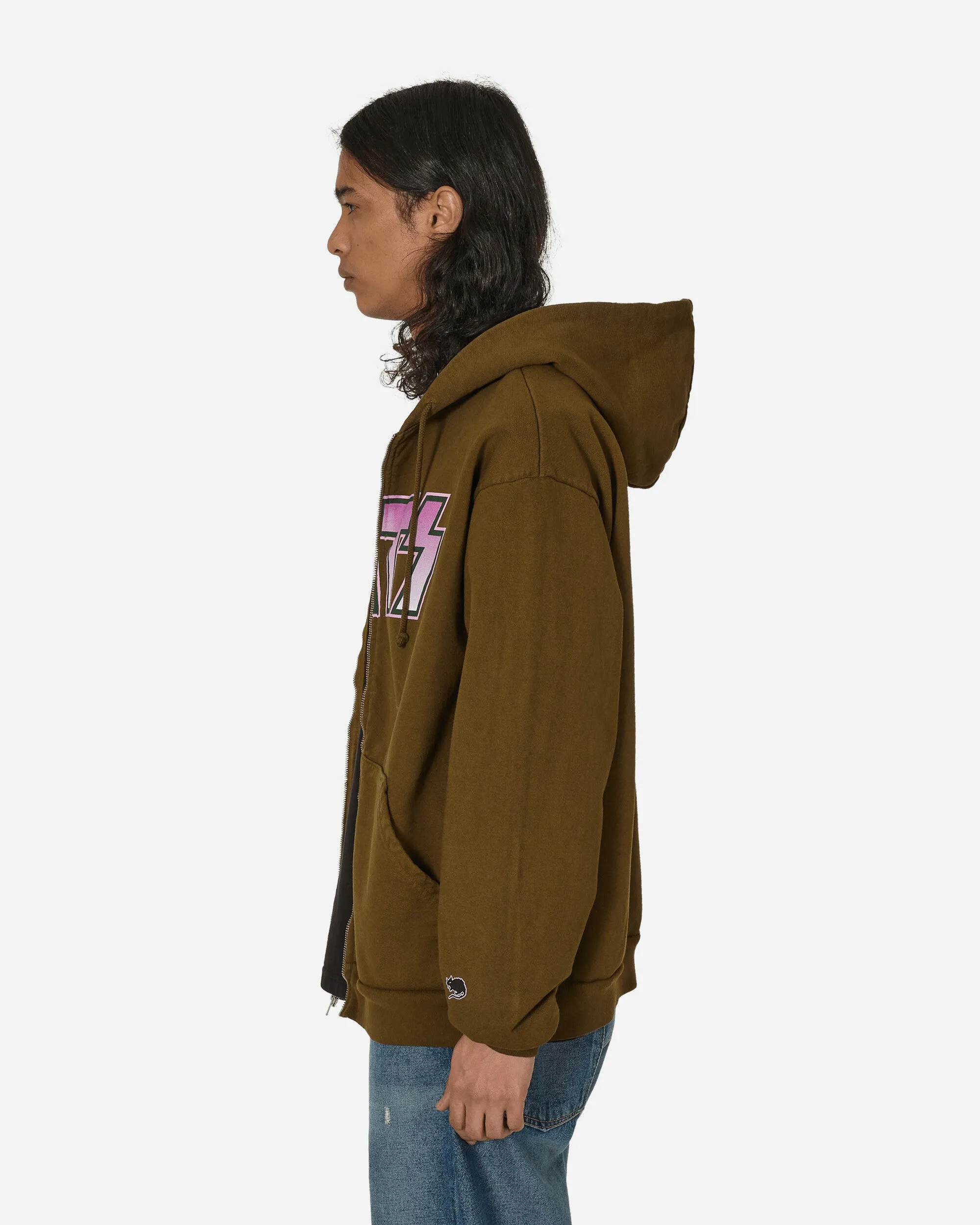 Ratstar Zip Up Hoodie Olive