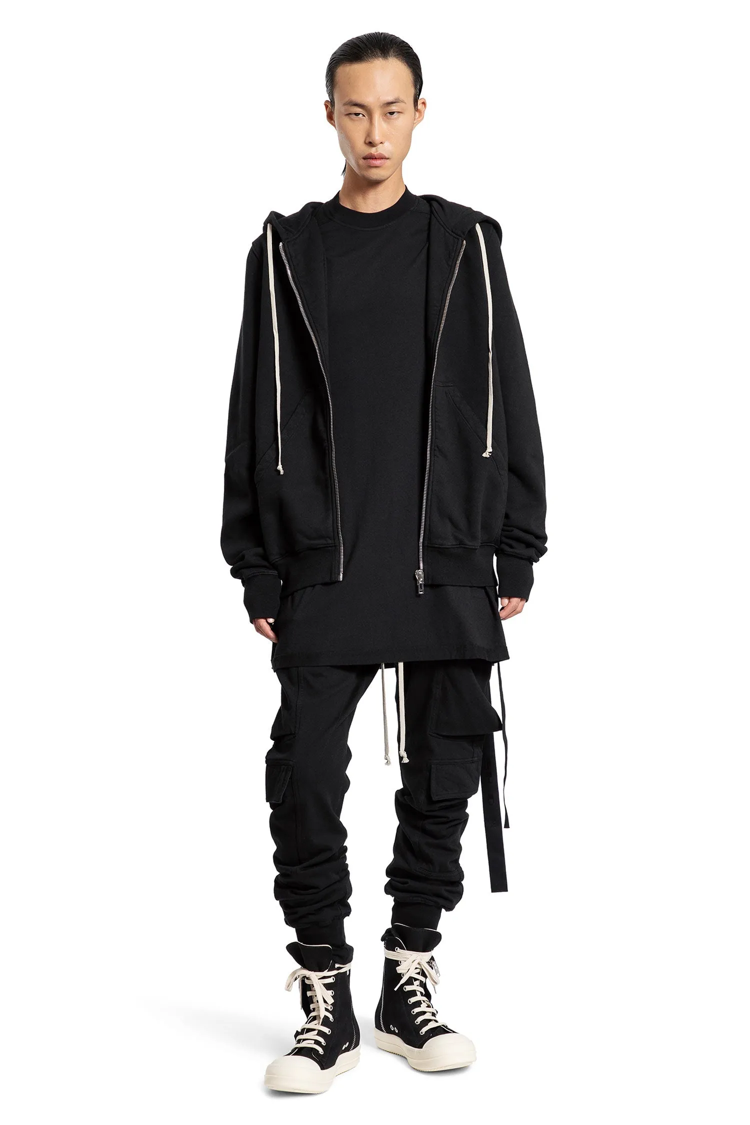 RICK OWENS DRKSHDW MAN BLACK TROUSERS