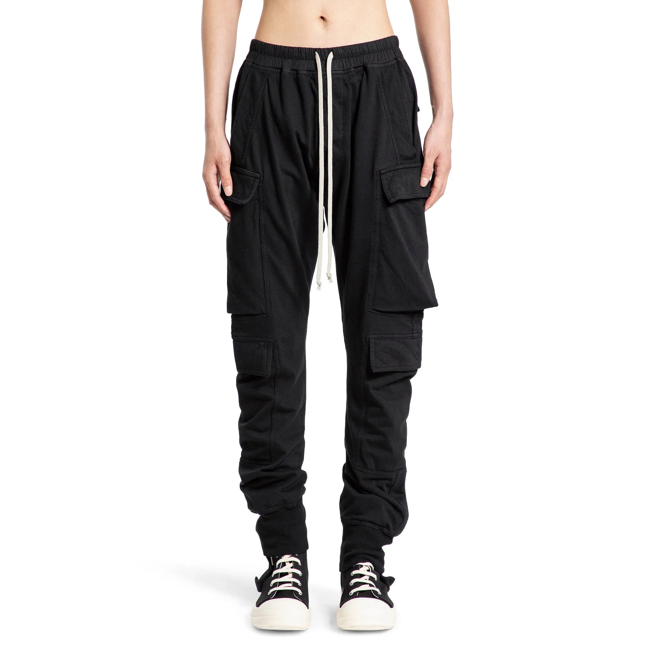 RICK OWENS DRKSHDW MAN BLACK TROUSERS