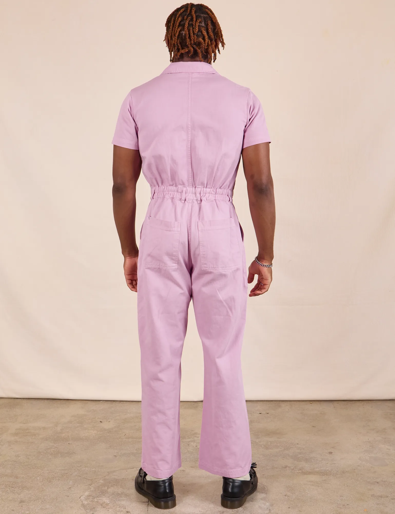 Short Sleeve Jumpsuit - Lilac