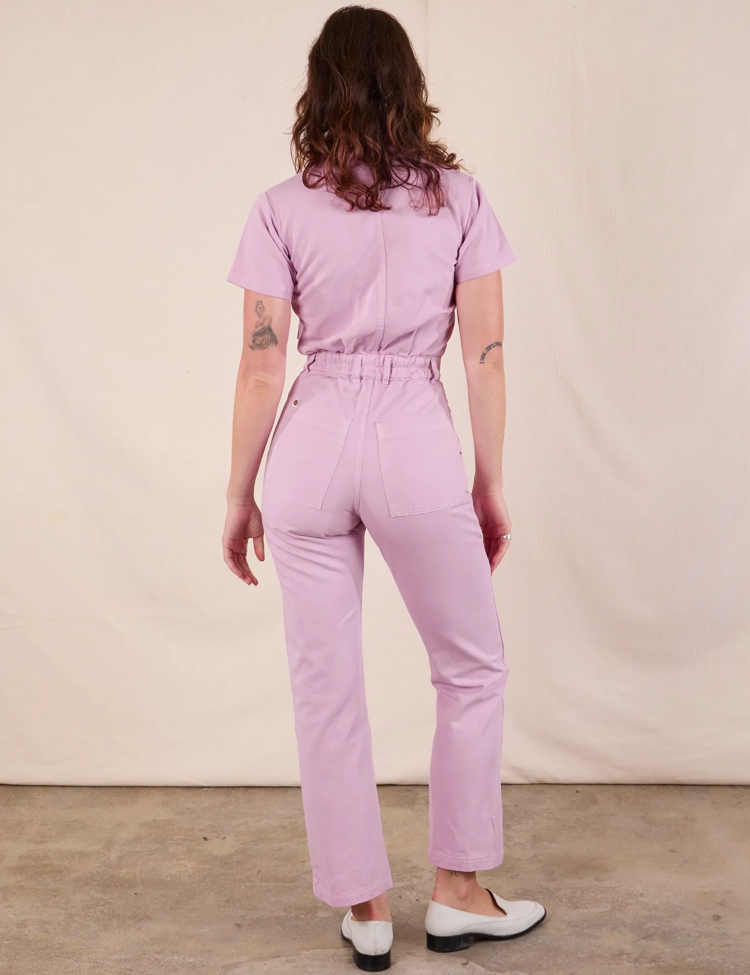 Short Sleeve Jumpsuit - Lilac