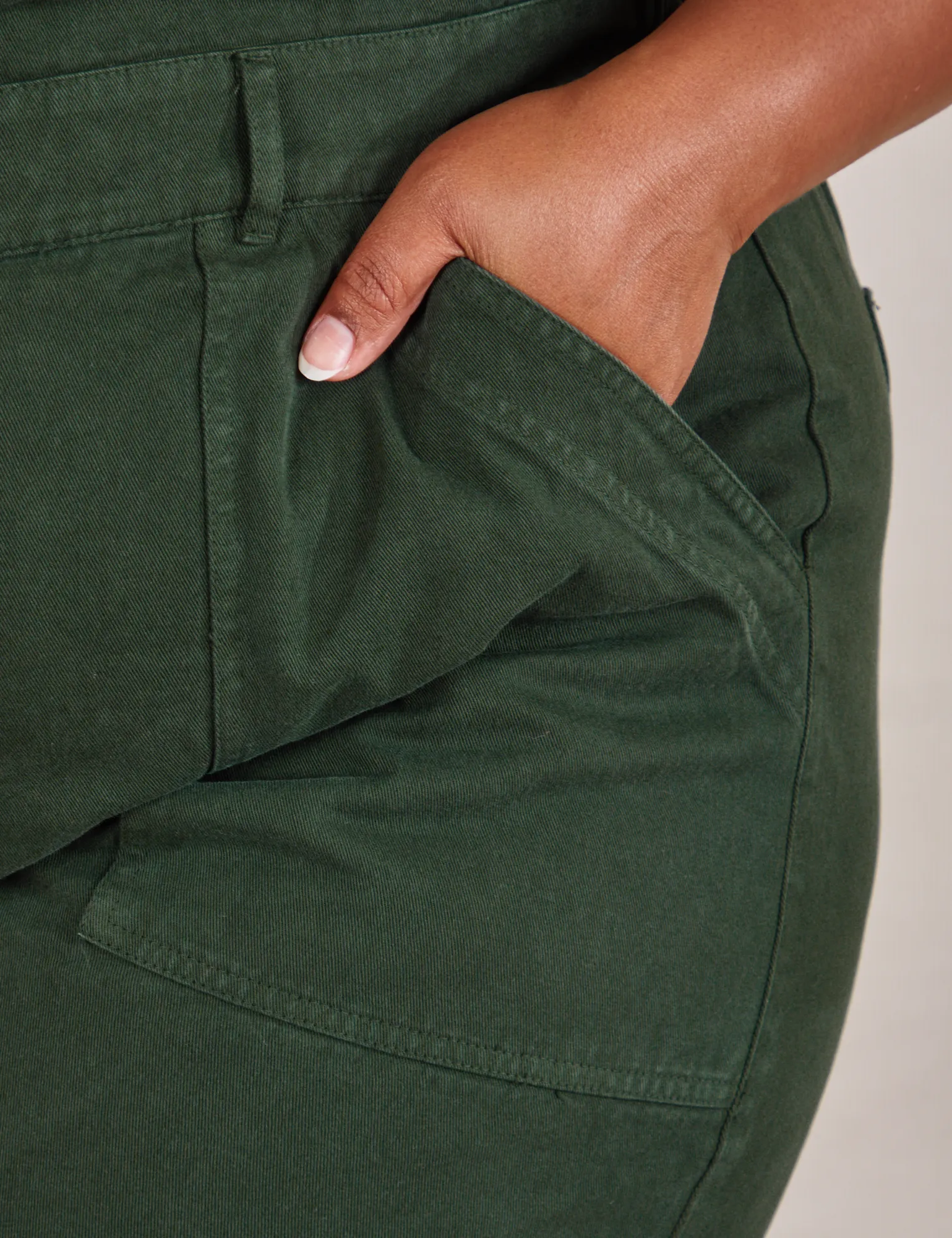 Short Sleeve Jumpsuit - Swamp Green