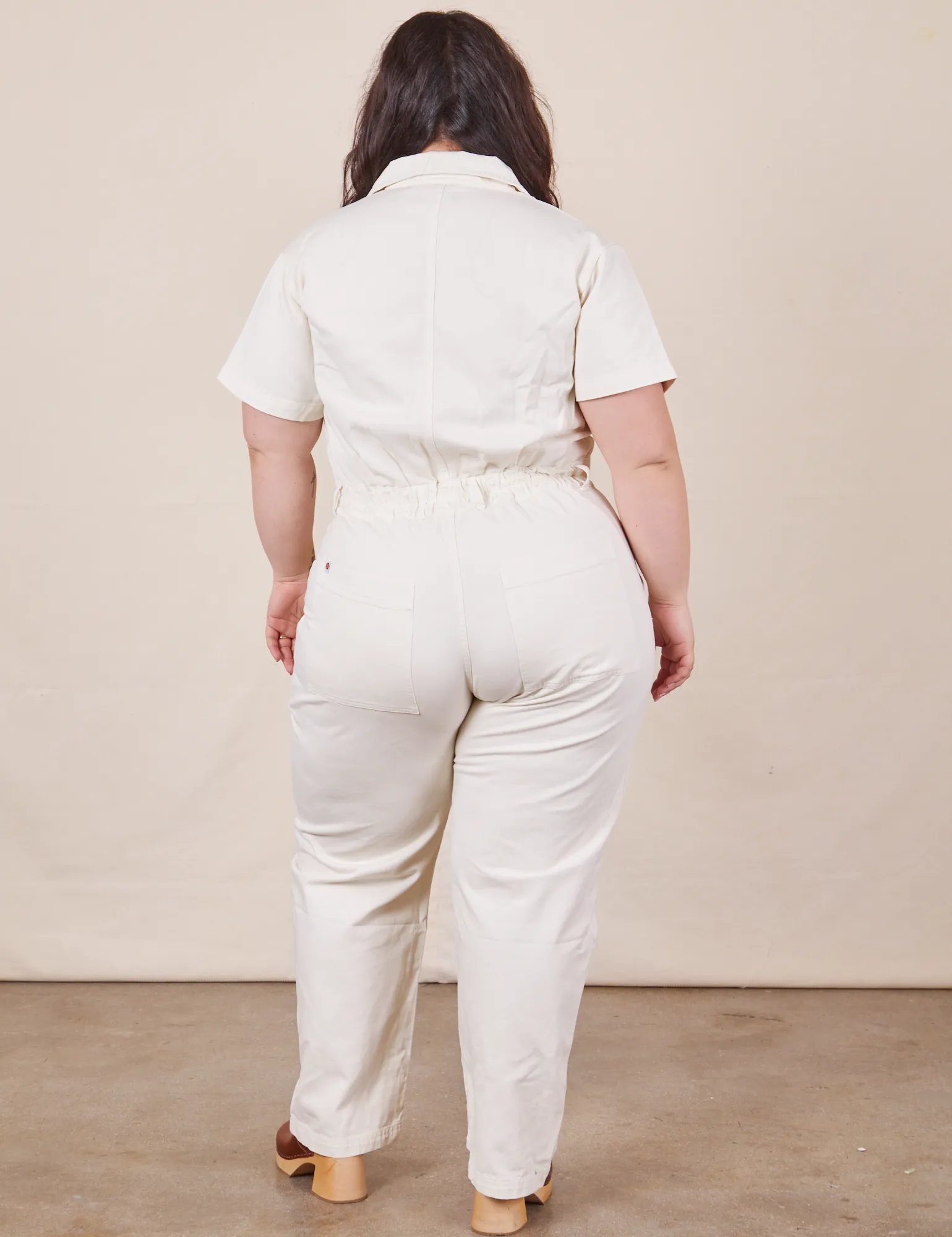 Short Sleeve Jumpsuit - Vintage Tee Off-White