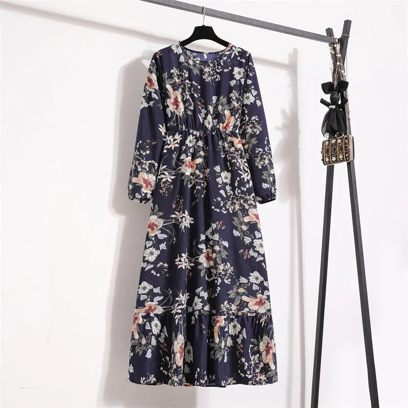 Spring Women Maxi Dresses Casual