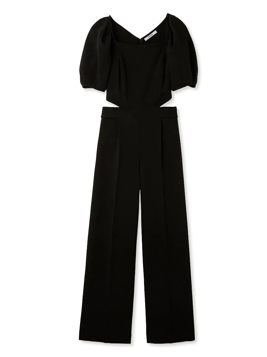 Square Neck Puff Sleeve Jumpsuit