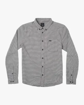 That'll Do Micro Check Long Sleeve Shirt - Black