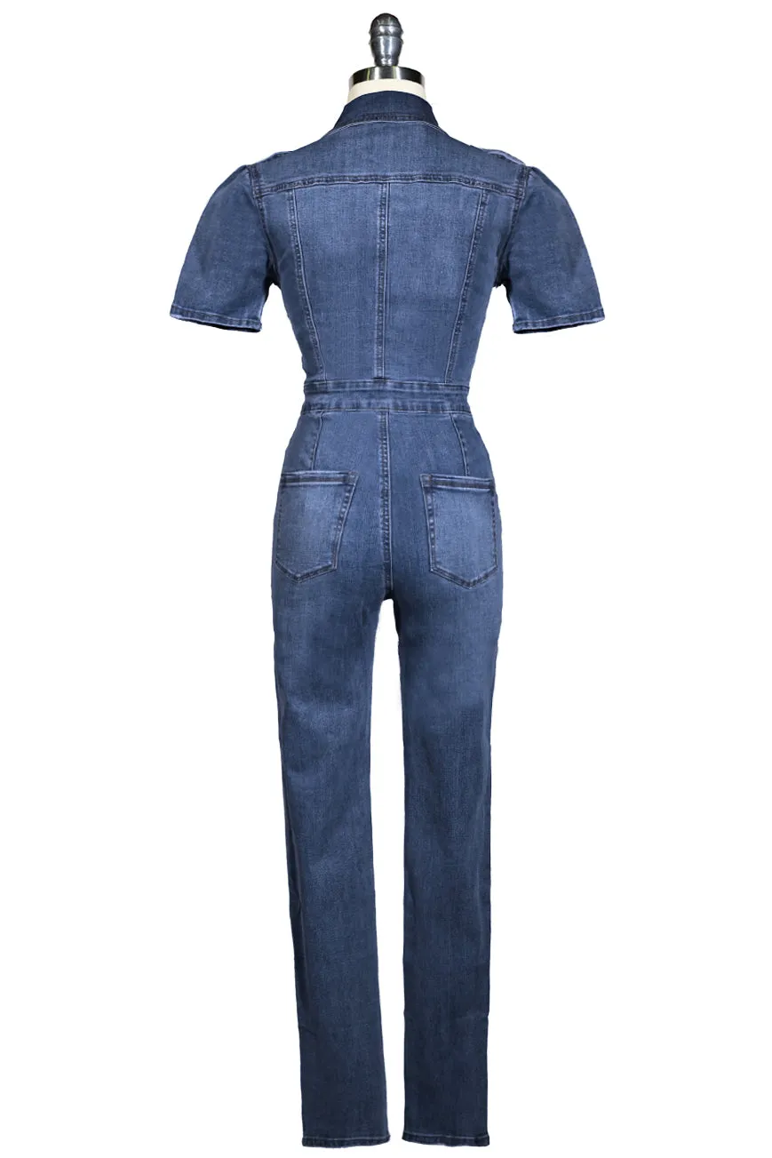 Virginia Jumpsuit (Dark Denim)